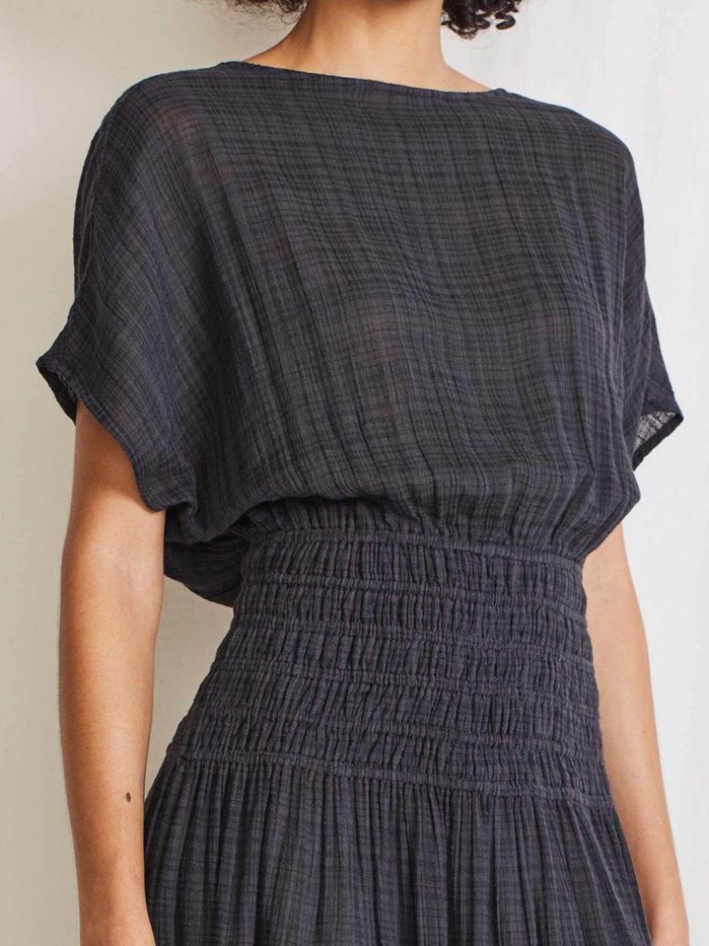 Apiece Apart Mana Midi Dress - Charcoal XS - Picture 12 of 12